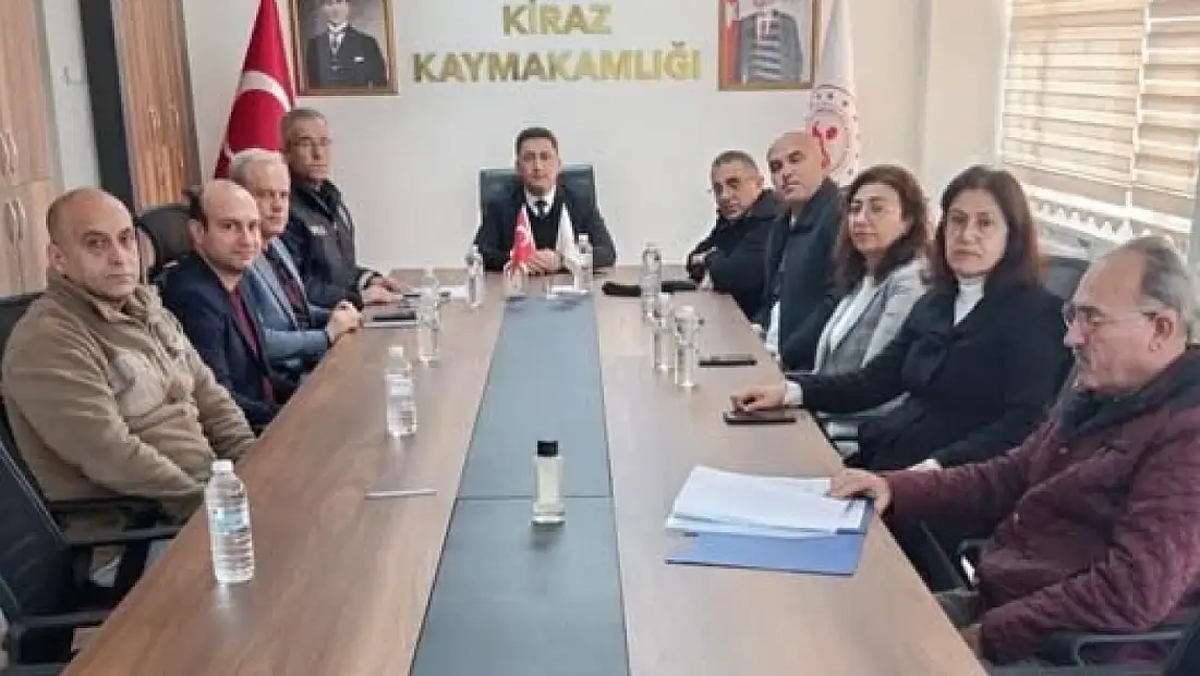KİRAZ’DA İLÇE SPOR GÜVENLİK KURULU TOPLANDI