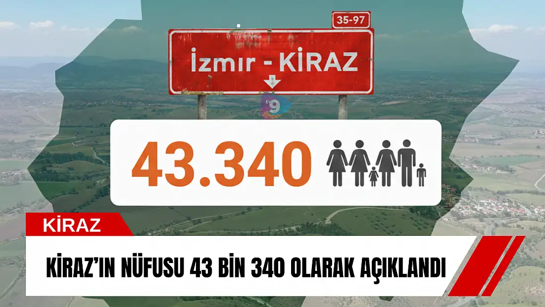 Kiraz’ın nüfusu 43 bin 340 olarak açıklandı