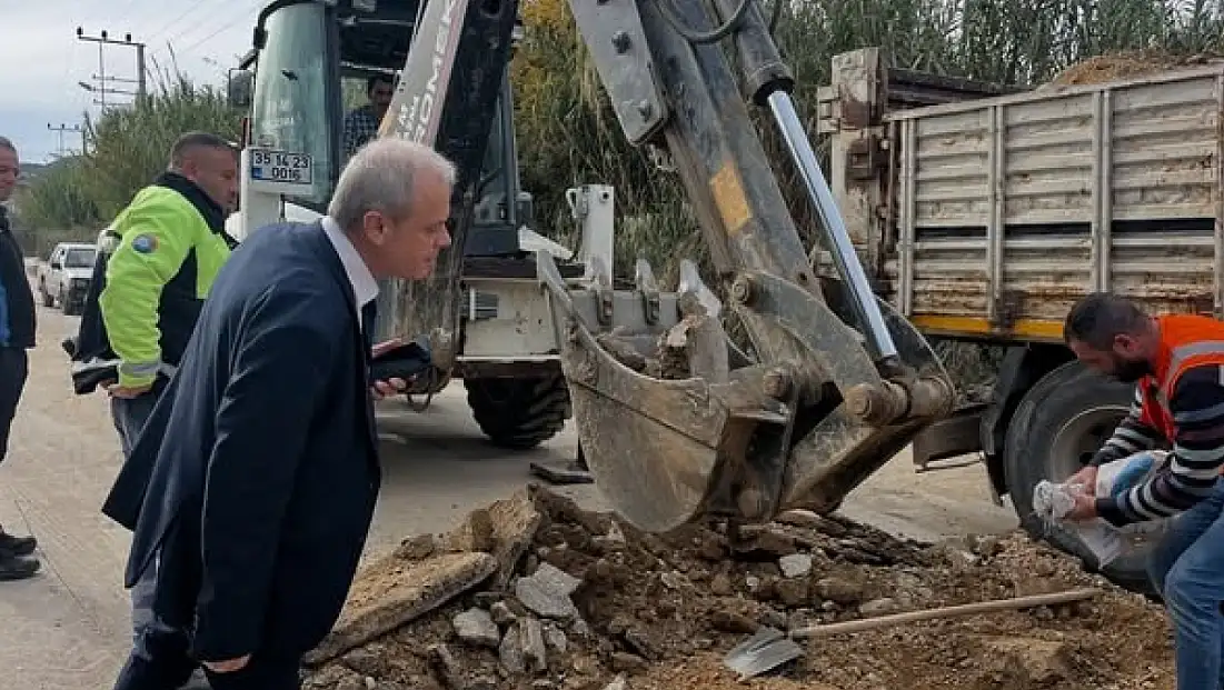 Kiraz Suludere Mahallesi’nde Asfalt Yama Çalışmaları Devam Ediyor