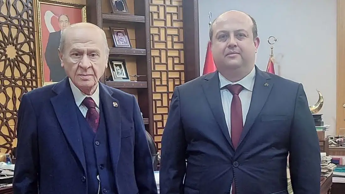 MHP ÖDEMİŞ İLÇE BAŞKANI CEYHUN KINLI’DAN DEVLET BAHÇELİ’YE ZİYARET