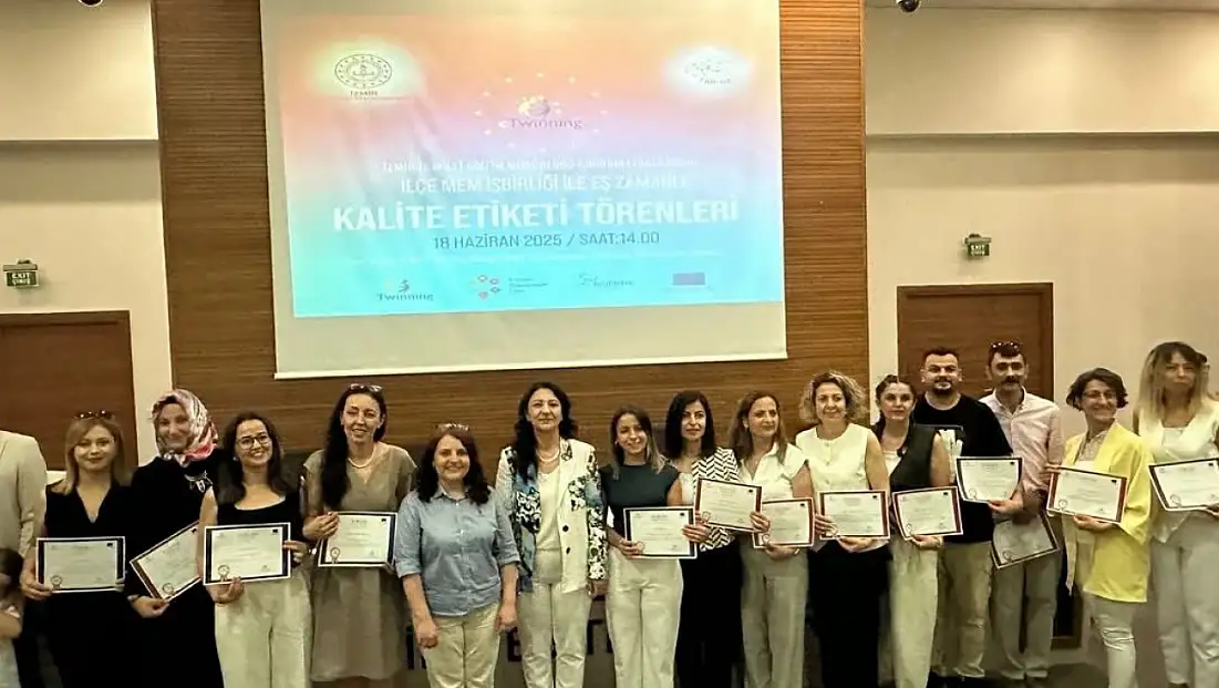 Tire’den 28 Öğretmene Kalite Etiketi Ödülü
