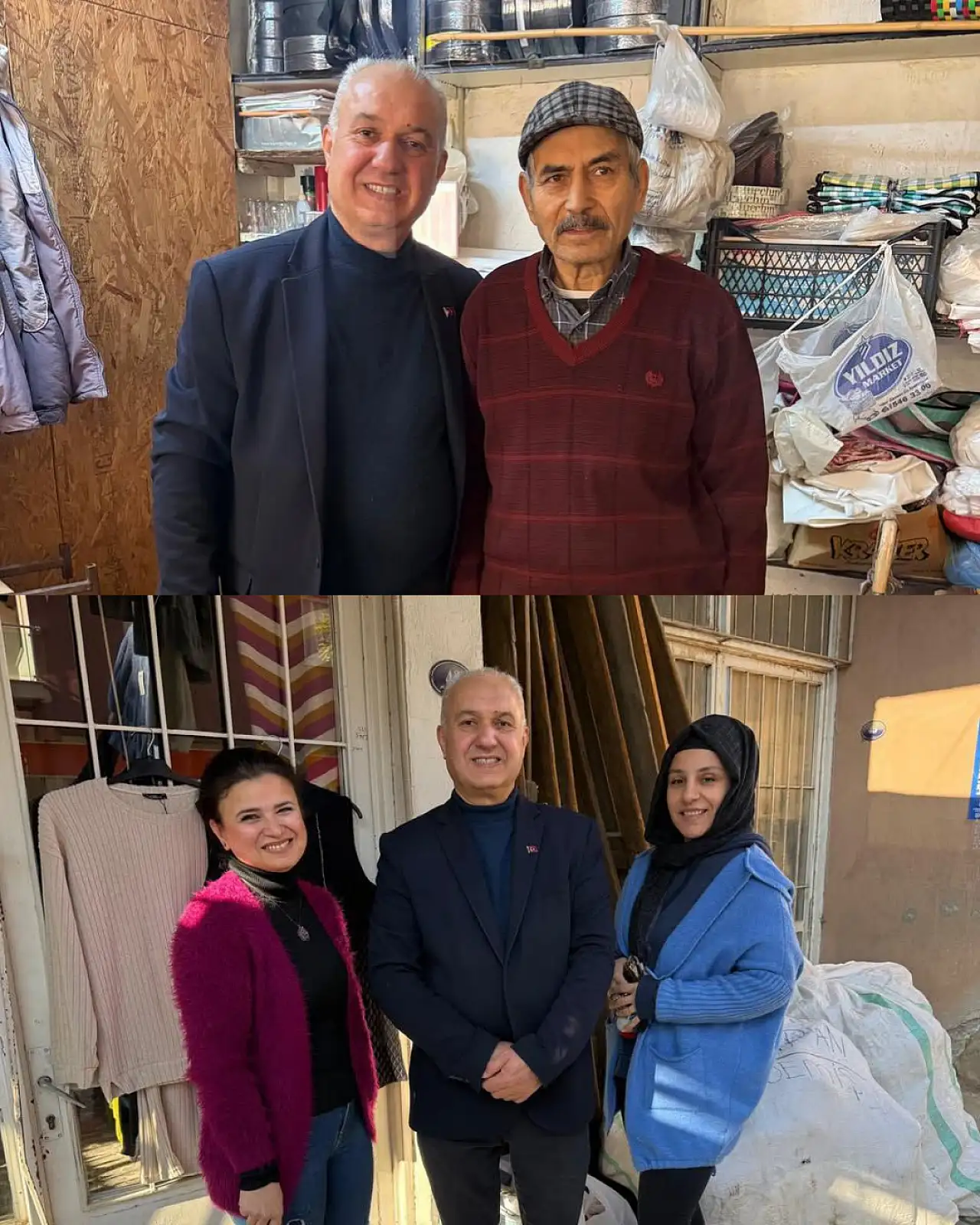 HÜSEYİN DÖNER ÖDEMİŞ'TE ESNAFIN KAPISINI TEK TEK ÇALIYOR