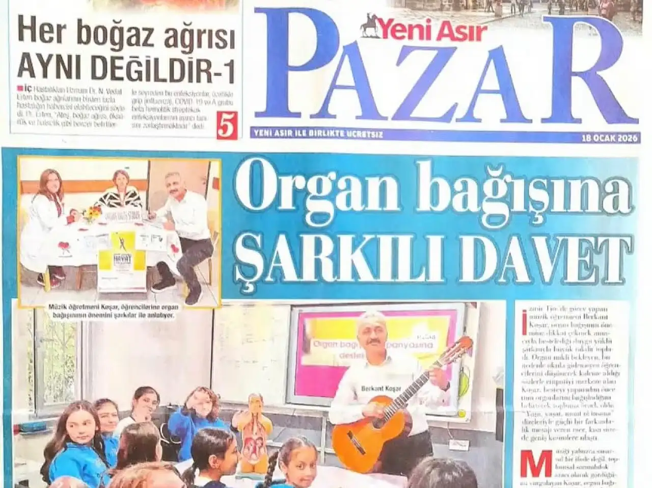 TİRELİ ÖĞRETMENDEN ORGAN BAĞIŞINA ANLAMLI DESTEK