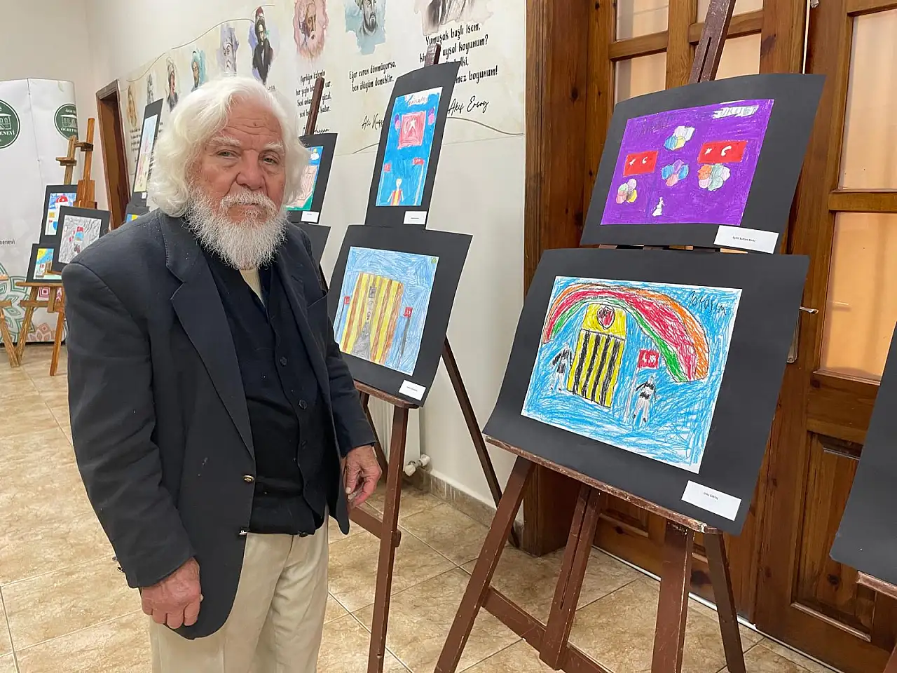 Ödemiş'te '10. Savaş–Recep Bassoy Türkçemize Özen Dil–Yazın Ödülü' Kapsamında Resim Sergisi Açıldı