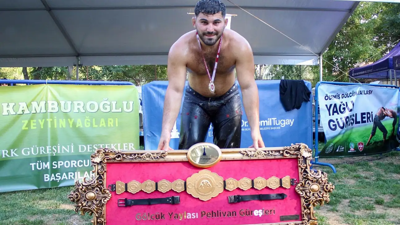 ÖDEMİŞ GÖLCÜK YAYLASI'NDA YAĞLI GÜREŞ ŞÖLENİ