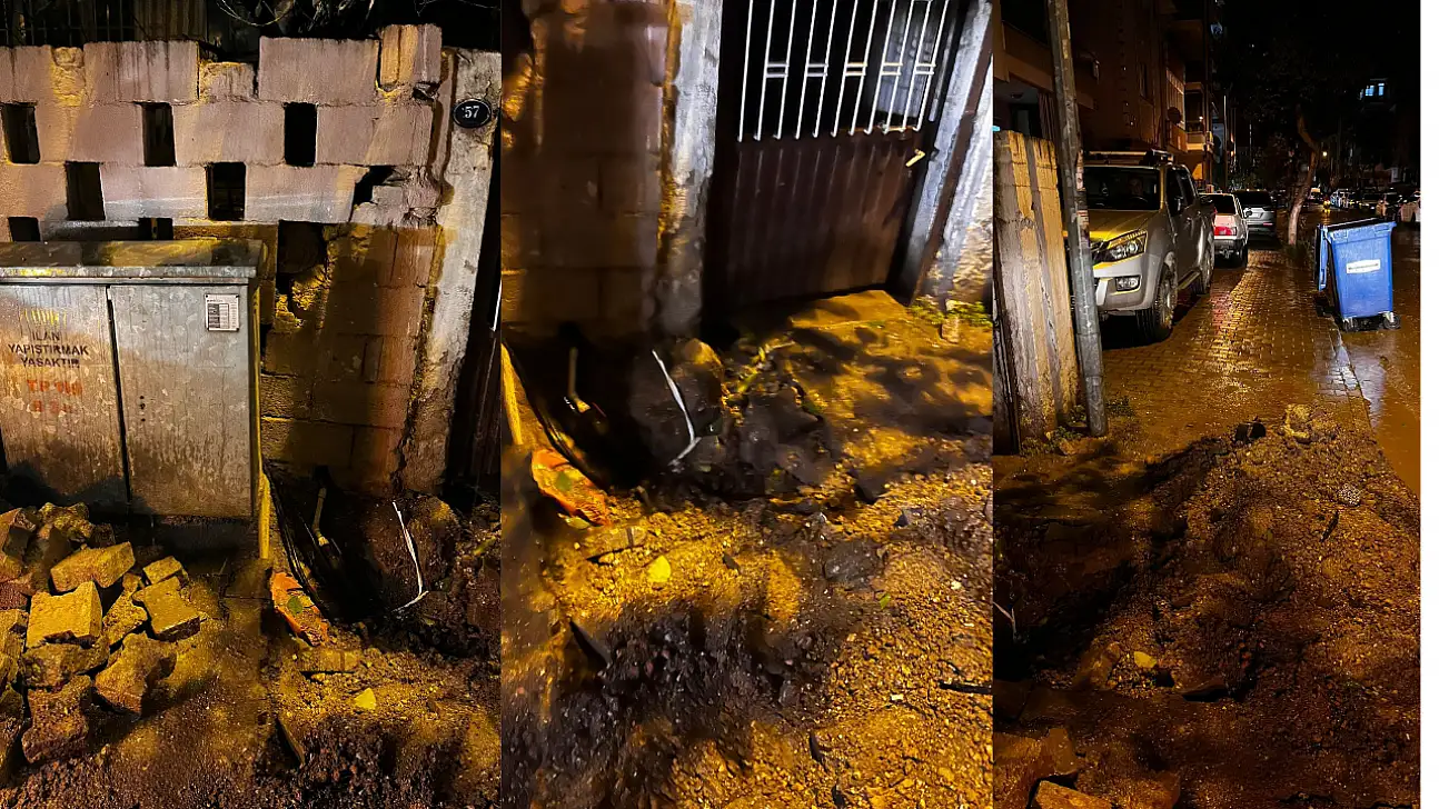 ÖDEMİŞ'TE 'KAZDIK GİTTİK' ANLAYIŞI LİSE CADDESİ'NDE FACİAYA DAVETİYE