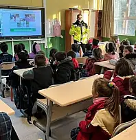 ÇAYAĞZI İLKOKULU'NDA ÖĞRENCİLERE TRAFİK GÜVENLİĞİ EĞİTİMİ