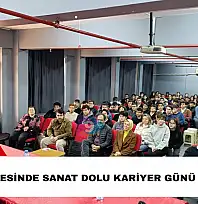 Fen lisesinde sanat dolu kariyer günü