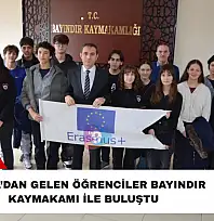 İtalya'dan gelen öğrenciler Bayındır Kaymakamı ile buluştu