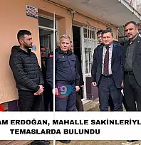 Kaymakam Erdoğan, mahalle sakinleriyle temaslarda bulundu