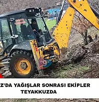 Kiraz'da Yağışlar Sonrası Ekipler Teyakkuzda