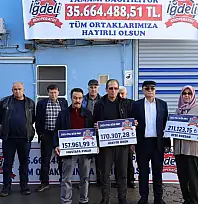 KİRAZ İĞDELİ KOOPERATİFİ'NDE 'BİRLİKTEN KUVVET DOĞAR' TABLOSU