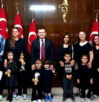 Minik Kalpler'den Kaymakam Erdoğan'a Ziyaret