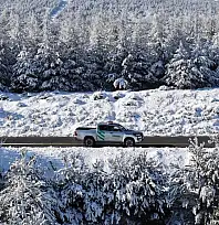 ÖDEMİŞ BOZDAĞ KARLA BEYAZA BÜRÜNDÜ