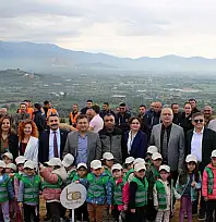 Ödemiş'te 'Başöğretmen Atatürk Hatıra Ormanı' İçin Fidan Dikimi Gerçekleştirildi