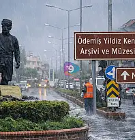 ÖDEMİŞ'TE METREKAREYE YAKLAŞIK 41 KİLOGRAM YAĞIŞ
