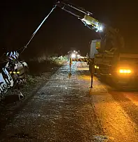 ÖDEMİŞ'TE TRAFİK KAZASI: İKİ YARALI