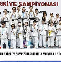 Ödemişli sporcular Türkiye şampiyonası'ndan 13 madalya ile döndü