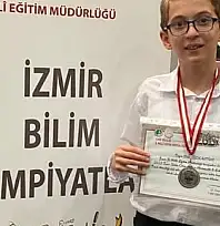 Tireli Genç Yetenek Erinç Özkantur Bilim Olimpiyatları'nda Büyük Başarıya İmza Attı