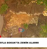 Yayla Sokak'ta zemin alarmı