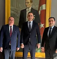 ZİRAAT BANKASI YÖNETİCİLERİNDEN TİRE TİCARET ODASI'NA ZİYARET