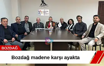 Bozdağ madene karşı ayakta