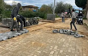 Ceritler Mahallesi Yolunda Taş Tamiratı Çalışmaları Başladı