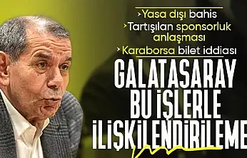 DURSUN ÖZBEK'TEN YASA DIŞI BAHİS, SPONSORLUK VE KARABORSA BİLET İDDİALARINA NET YANIT
