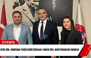 Fatih Kök, VakıfBank yetkililerini ağırladı: Esnafa özel kredi fırsatları tanıtıldı