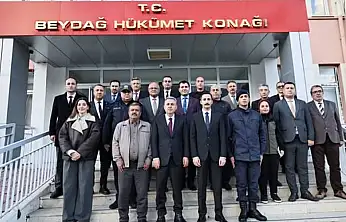 İZMİR VALİSİ ELBAN, BEYDAĞ'DA KAYMAKAMI ZİYARET ETTİ