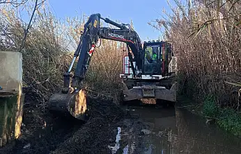 Kiraz'da yağışlara karşı teyakkuz