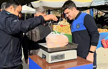 KİRAZ PAZARYERİNDE ÖLÇÜ VE TARTI DENETİMİ YAPILDI