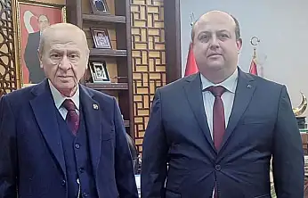 MHP ÖDEMİŞ İLÇE BAŞKANI CEYHUN KINLI'DAN DEVLET BAHÇELİ'YE ZİYARET