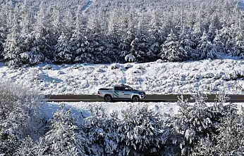 ÖDEMİŞ BOZDAĞ KARLA BEYAZA BÜRÜNDÜ