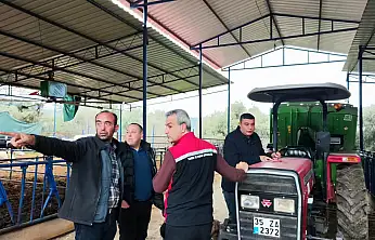 ÖDEMİŞ'TE BESİLİK HAYVAN İTHALATI İÇİN SAHADA DENETİM