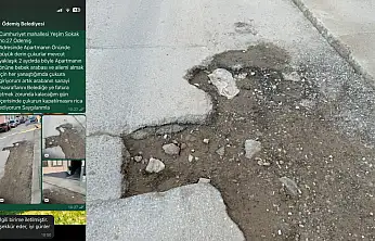 ÖDEMİŞ'TE İDDİAYA GÖRE BELEDİYE İHBARLARA KULAK TIKADI: 2 AYDIR KAPATILMAYAN ÇUKURLAR TEPKİ ÇEKİYOR