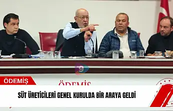 Süt üreticileri genel kurulda bir araya geldi