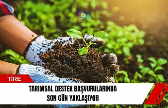 Tarımsal destek başvurularında son gün yaklaşıyor