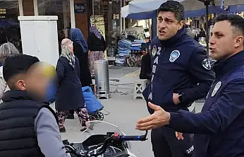 Tire Salı Pazarı'nda motosiklet denetimi: 27 sürücüye ceza