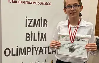 Tireli Genç Yetenek Erinç Özkantur Bilim Olimpiyatları'nda Büyük Başarıya İmza Attı