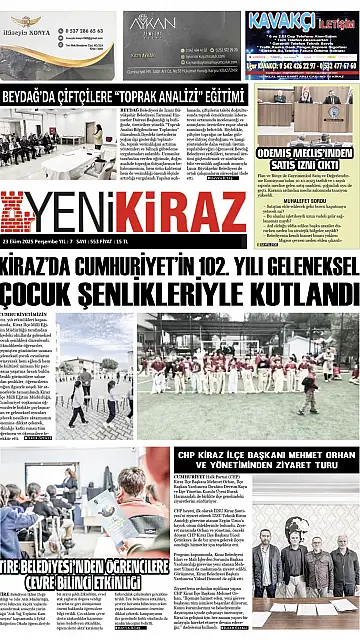 E-Gazete - Tarih: 23 Ekim 2025