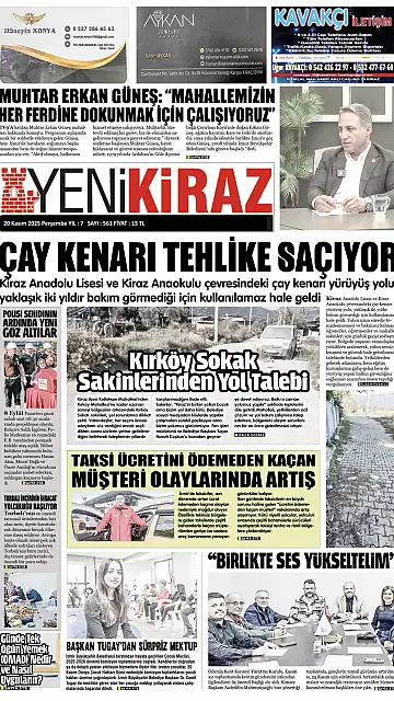 E-Gazete - Tarih: 20 Kasım 2025