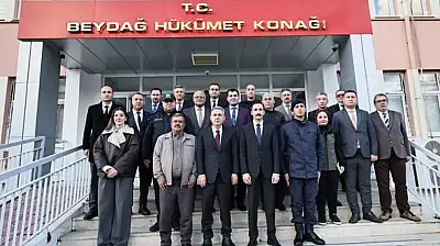 İZMİR VALİSİ ELBAN, BEYDAĞ'DA KAYMAKAMI ZİYARET ETTİ