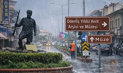 ÖDEMİŞ'TE METREKAREYE YAKLAŞIK 41 KİLOGRAM YAĞIŞ