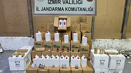 İzmir'de Sahte İçki Operasyonu: 2 Bin 850 Litre Etil Alkol Yakalandı