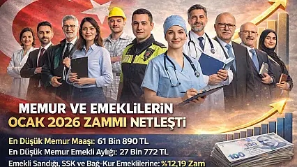 MEMUR VE EMEKLİLERİN OCAK 2026 ZAMMI NETLEŞTİ