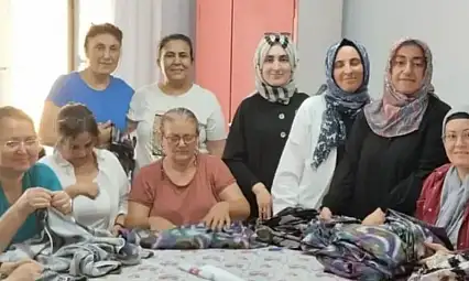 Dikiş Kursu Öğrencilerinden Yangın Mağdurlarına El Emeği Destek