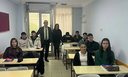 İLÇE MİLLİ EĞİTİM MÜDÜRÜ DESTİCİOĞLU'NDAN ÖZEL ÖĞRETİM KURSUNA ZİYARET