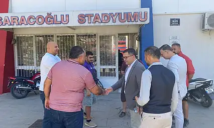 Kaymakam Erdoğan'dan Saraçoğlu Stadyumu'nda İnceleme