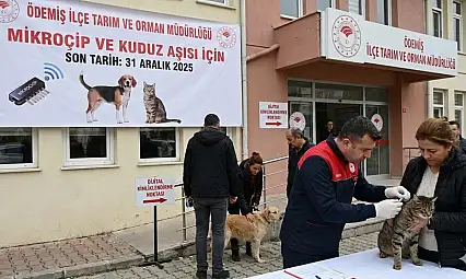 ÖDEMİŞ İLÇE TARIM VE ORMAN MÜDÜRLÜĞÜ'NDEN UYARI: MİKROÇİP VE KUDUZ AŞISI İÇİN SON TARİH 31 ARALIK 2025